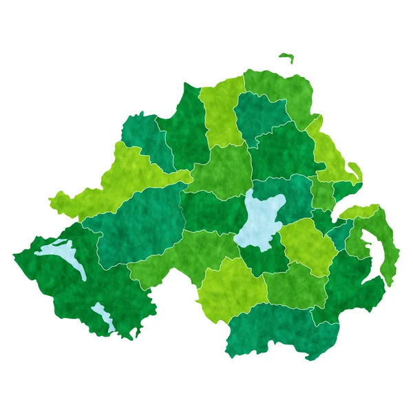 Irlanda del Nord mappa paese — Vettoriale Stock